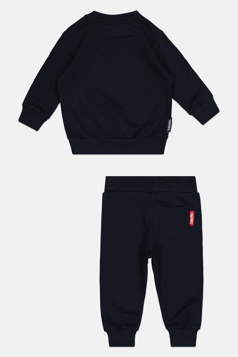 guru G99 By Guru Toddlers Boy 2 Pieces Graphic Print Top With Bottom Set, Navy - Image 3